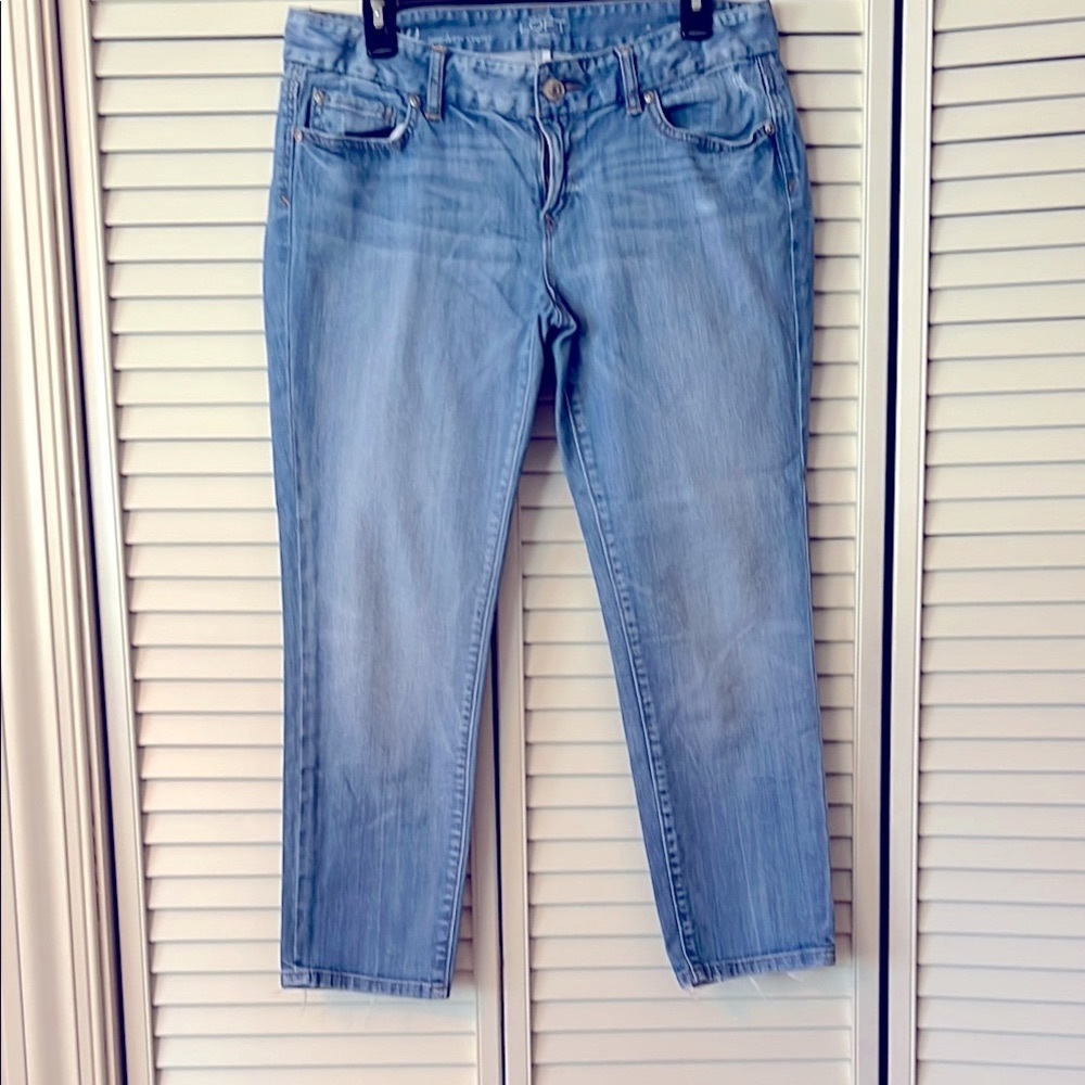 LOFT Women's Straight Leg Jeans in Light Blue Size 10